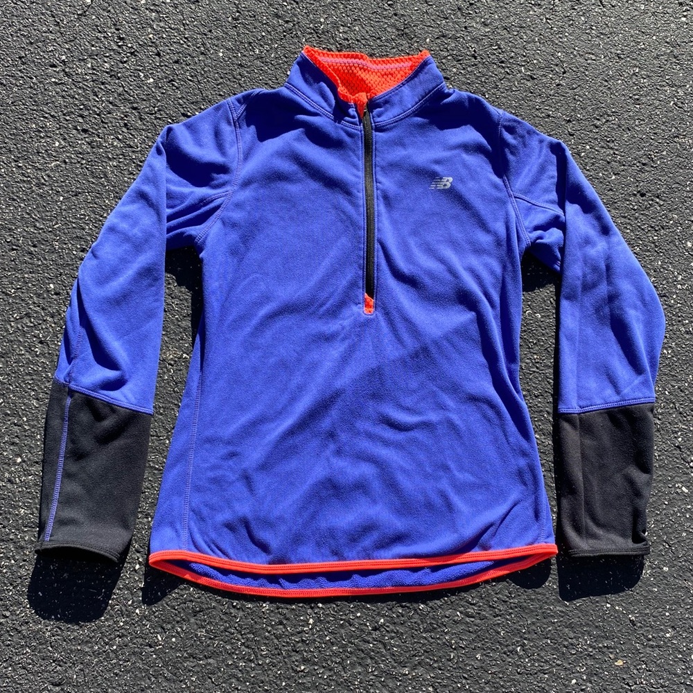 Blue & Pink Dri Fit New Balance Zip Up Pullover